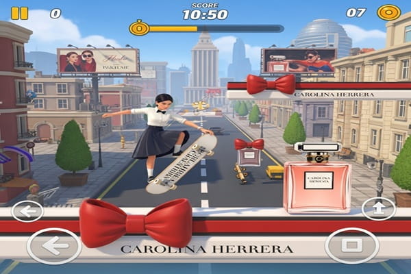 PLAY CAROLINA HERRERA’S ONLINE SKATEBOARDING GAME