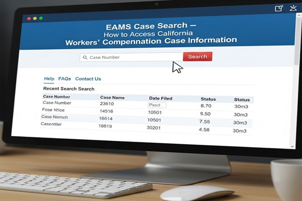 EAMS Case Search – How to Access California Workers’ Compensation Case Information