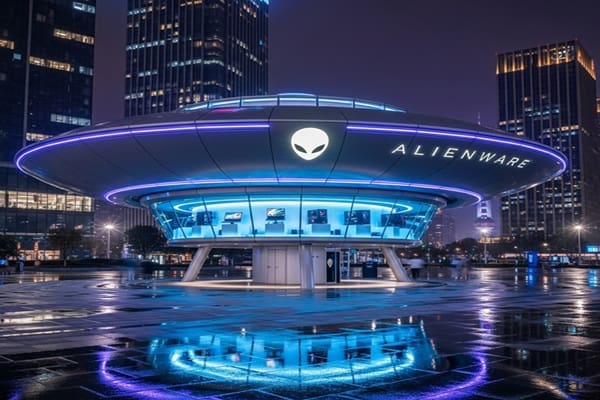 UFO-SHAPED ‘ALIENWARE POP-UP STORE’ IN HANGZHOU, CHINA